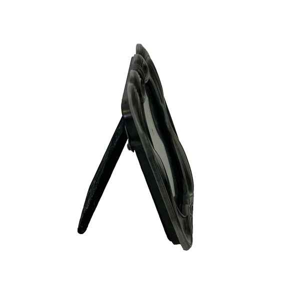 Lot of 3 Small Dark Silvertone Ornate Picture Frames Tabletop Stand - Picture 10 of 12